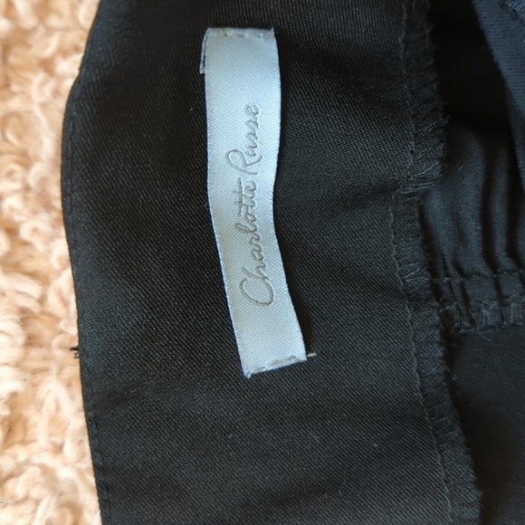 Charlotte Russe Black Textured Back Slit Sleeveless Sexy Mini Dress XS - Picture 4 of 7